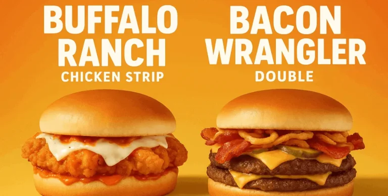 buffalo ranch chicken strips and bacon wrangler double