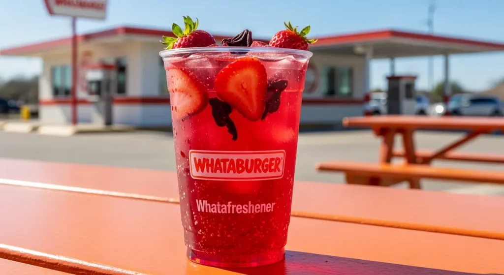 Strawberry Hibiscus Whatafresher™ Arrives at Whataburger for Spring 2026 1 Whataburger Strawberry Hibiscus Whatafresher